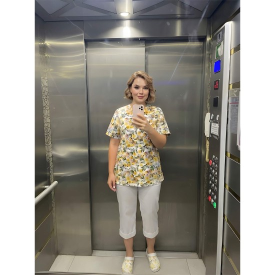 Mintás pamut nővér tunika Limonetta Mintás pamut nővér tunika Limonetta