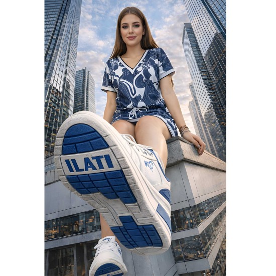 Olivia "V" nyakkivágású, farmer ruha, passzés aljjal és ujjával